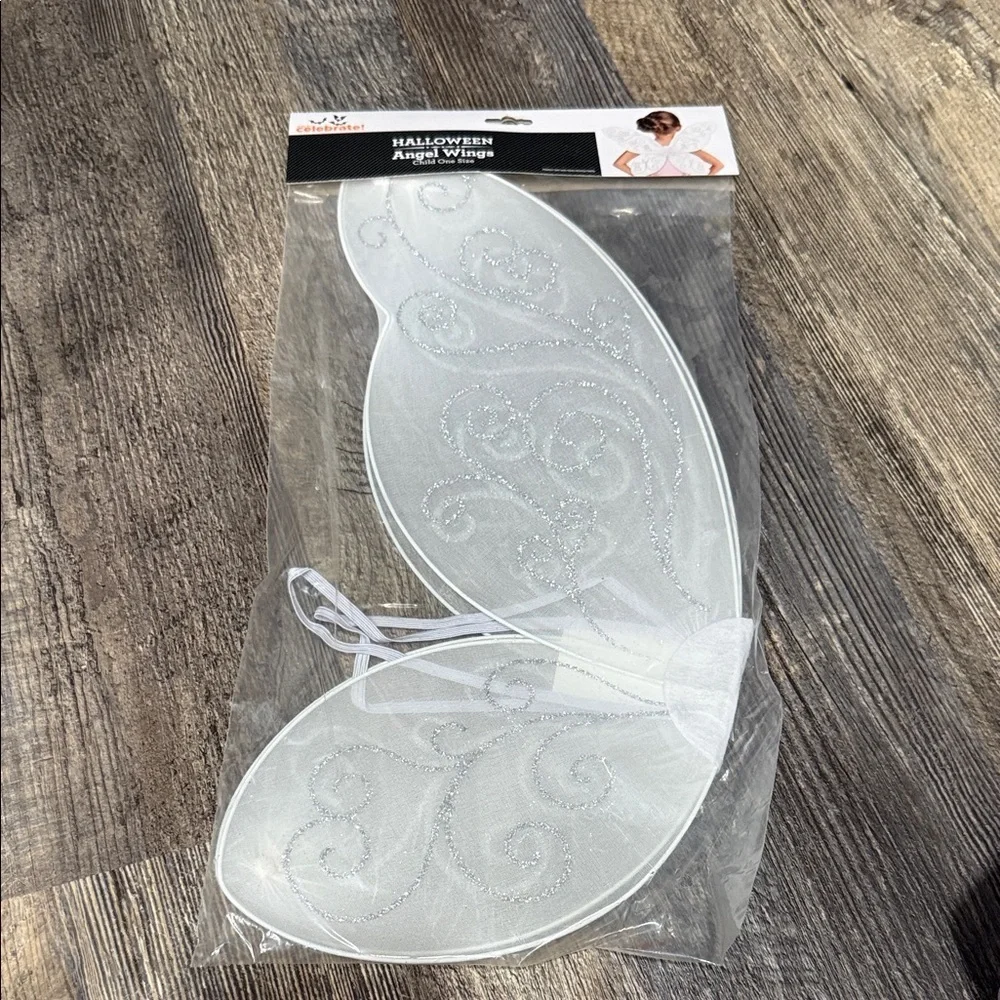 White Angel Wings Costume Accessory